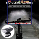 USB Cycling Headlamps Rechargeable Bicycle Front+Rear Light Kit Riding Equipment