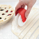 Kitchen DIY Pizza Pastry Lattice Cutter Pie Decor Wheel Roller (B White)