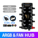 1 to 8 Multi Way Splitter RGB PWM Hub Speed Controller Adapter (5V 3Pin) Newly
