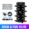1 to 8 Multi Way Splitter RGB PWM Hub Speed Controller Adapter (5V 3Pin) Newly