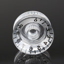 4Pcs Transparent Acrylic Speed Knob Volume Sound Control for Electric Guitar
