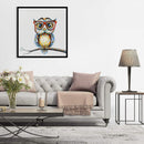 5D DIY Full Drill Diamond Painting Glasses Owl Cross Stitch Embroidery Kit Cr