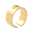 Classic Wedding Jewelry Cross Couple Ring Stainless Steel Lover Open Rings Gi