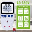 1*UK Plug Electricity Power Consumption Meter Energy Monitor Watt Kwh Analyzer~