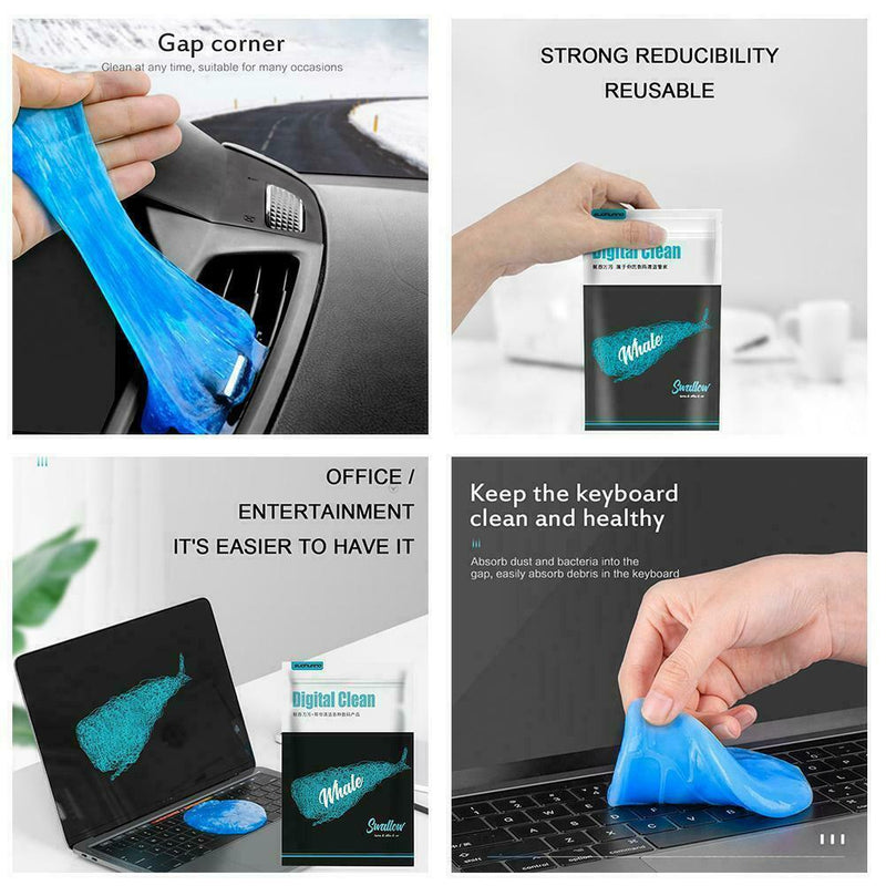 Dust Cleaner Soft Sticky Car PC Keyboard Dirt Gum mud gel products L1T4