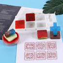 DIY Crystal Epoxy English Greetings Word Silicone Stamp Mold Manual Crafts Gifts