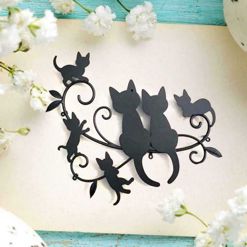 1x Love Cats Metal Cutting Dies Scrapbooking Cuts Cards Making Stencil C0W9