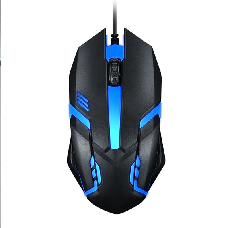 120cm USB 5500DPI 2 Buttons LED Wired Mice Ergonomic Accessories for Game Office