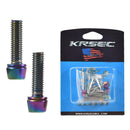 6pcs Stainless Steel MTB Bicycle Stem Screw Road Stem Riser Bolt (M5 Color)