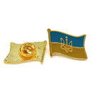 Ukraine Country Flag Brooch Ukrainian Lapel Pins Hat Cap Backpacks Badge Newly