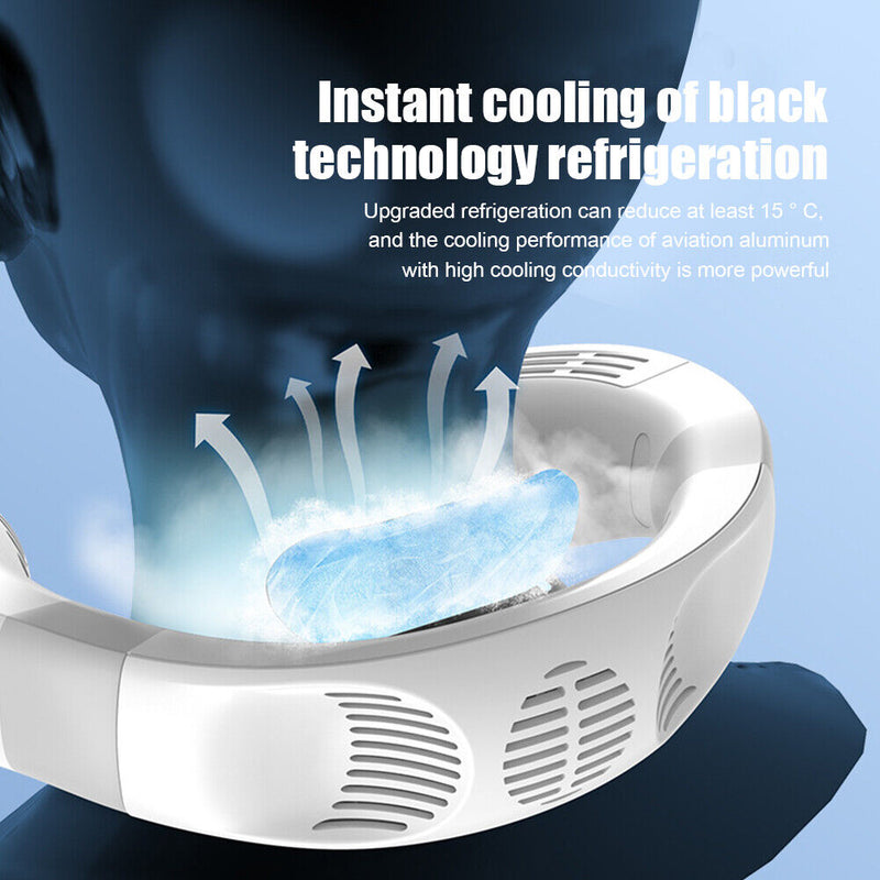 Portable Hanging Neck Fan Air Conditioning Cool Electric Outdoor Wearable Fans