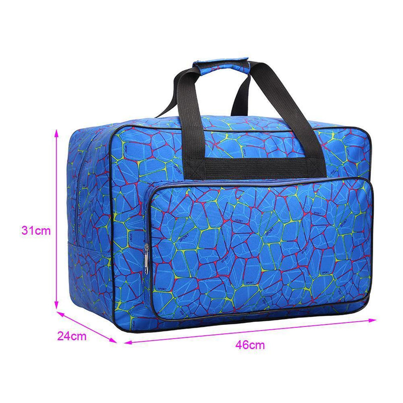 Unisex Large Capacity Travel Sport Portable Tote Sewing Machine Bags(Blue)