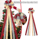 Christmas Tree Topper Bow Topper Farmhouse Christmas Decor Xmas Tree Decor*