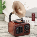 Retro Phonograph Shape Music Box Classical Art Decor Music Box Crafts Gift Home