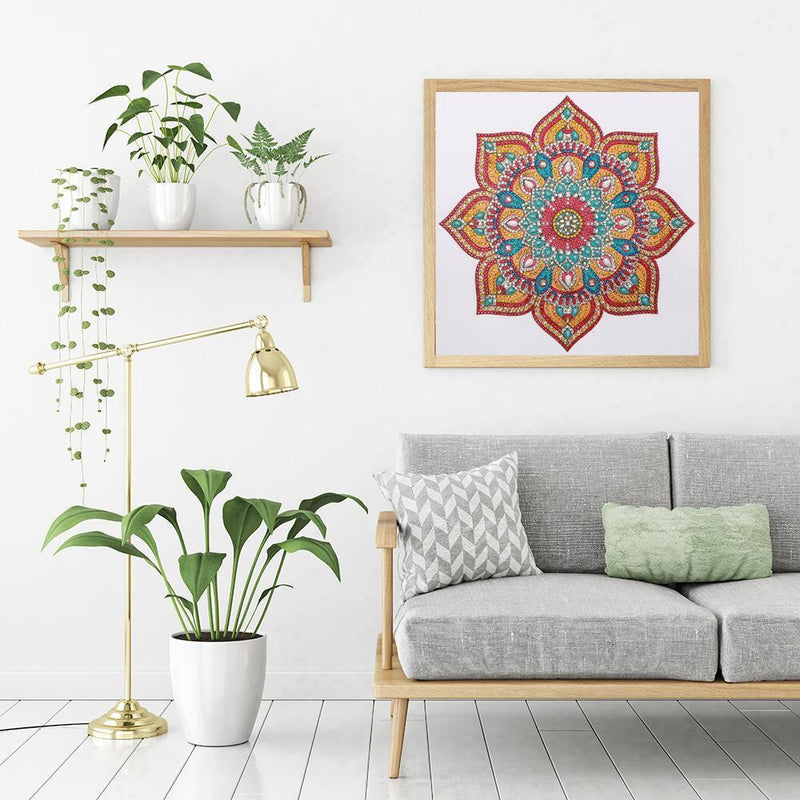 5D DIY Special Shaped Diamond Painting Mandala Cross Stitch Kits (DZ248) Newly