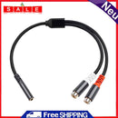 3.5mm Female to Dual RCA Female Audio Cable 1to 2Y Splitter Converter Adapter