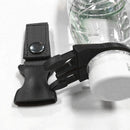 Portable Outdoor Hiking Nylon Webbing Bottle Holder Buckle Clip (Black)