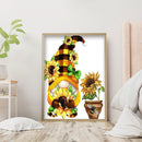 5D Diamond Art Kits, Sunflower Goblin, Round Drill, Diamond Art and Bas