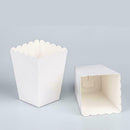 7*7*11.5cm Popcorn Boxes Mini Cute Card Food Red and White Striped 20PCS N E6B4