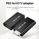For PS2 to HDMI-compatible Video Converter Adapter with 3.5mm Audio Output