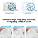 USB Ultrasonic Turbine Washing Machine Portable Spin Laundry Washer (White)