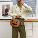 Fashion Funny Pumpkin Shape Chain Purse Handbag Women Glitter Crossbody Bags