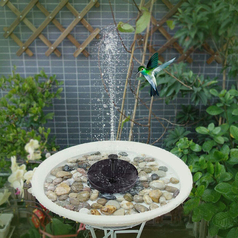 Floating Solar Powered Fountain Pond Bird Bath Water Fountain Pump (13cm)
