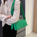Women Nylon Cotton Soft Shoulder Bag Underarm Bag Flap Small Luxury Clutch Bag