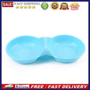 Dog Cat Double Bowl Puppy Food Water Feeder Dish Pet Feeding Drinking Dishes