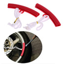 2pcs Motorcycle Saver Changing Tyre Tire Wheel Rim Edge Protectors (Red)