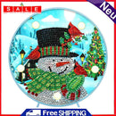 DIY Special Shape Diamond Painting Christmas Snowman Light Embroidery Home Decor