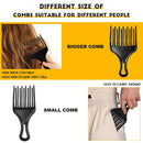 Hairdressing Fork Comb Afro-comb Smooth Hair Styling Tools Hairbrush (A) Newly