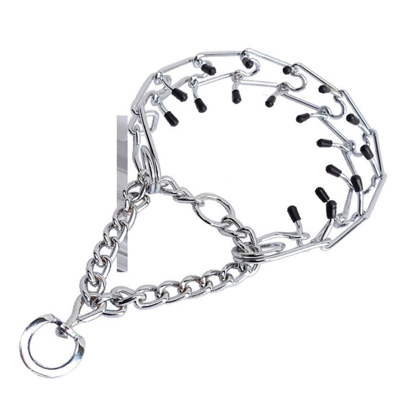 Stainless Steel Dog Collar German Shepherd Adjustable Links Prong Pinch Col