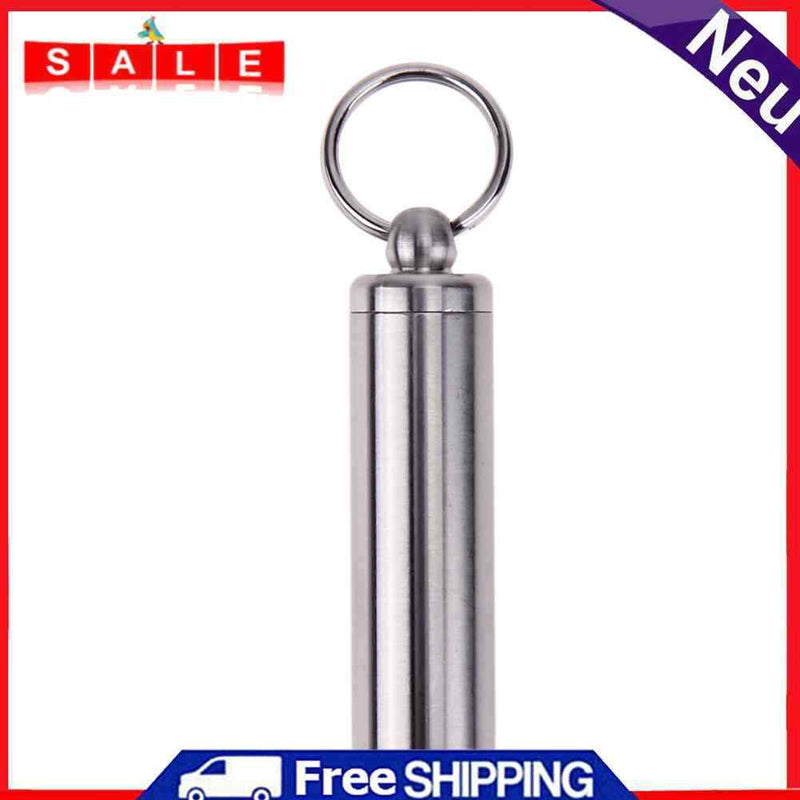 Waterproof Pills Container Survive Pills Box Outdoor Stainless Steel Container Al