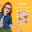 Children Spelling English Words Cards Building Block Game Baby Educational Toys