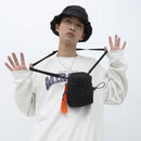 Unisex Nylon Crossbody Bag Street Hip Hop Shoulder Small Pack Mobile Phone Pouch