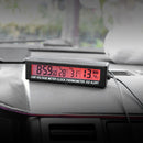 LED Backlight Digital Clock Inside Outside Car Temperature Battery Voltage Meter