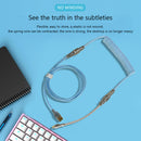 Coiling Mechanical Keyboard Aviation Connector Type-C USB Coiled Aviator Wire