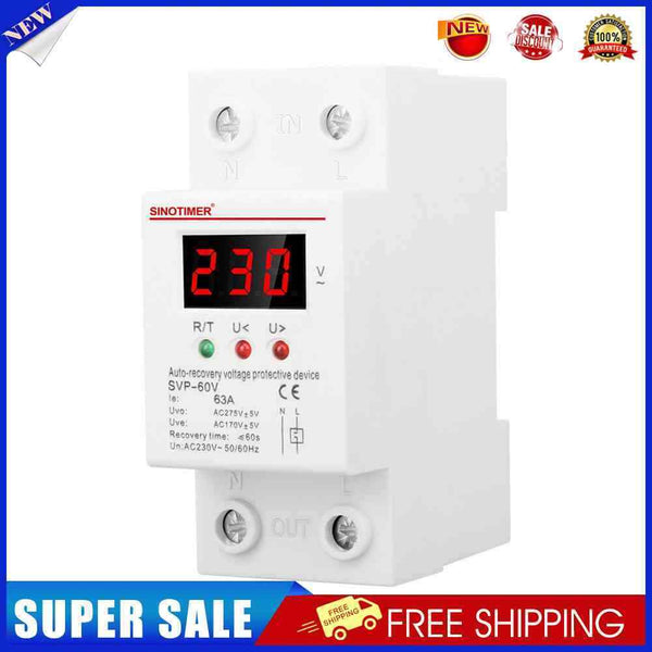 #A LED Digital Over Voltage Current Protector Single Phase Automatic Reset Relay