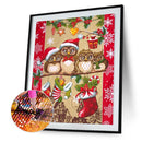5D Tree Owl Mosaic Diamond Painting Drawing Full Round Drill DIY Art Handcraft