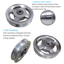 Aluminium Alloy Bearing Pulley Wheel Fitness Gym Equipment Replace (88mm) Newly