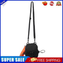 Unisex Nylon Crossbody Bag Street Hip Hop Shoulder Small Phone Pack (Black)