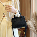 Lady Felt Portable Shoulder Message Bag Women Casual Solid Clutch Purse Handbags