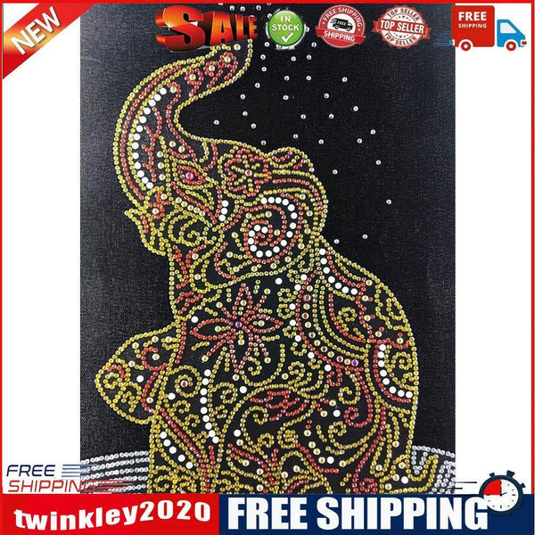 5D DIY Special Shaped Diamond Painting Cross Stitch Kit (D1007 Elephant)