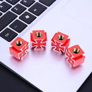 4pcs Universal Cross Style Car Bike Tire Wheel Valve Caps Covers (Red) Newly
