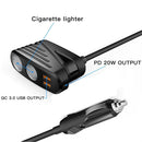 Car Cigarette Lighter Phone Charger 3 Port USB Charging Car Charger Socket