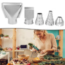 5 Set Hot Air Blower Hot Air Gun Hot Air Blower Nozzle Made Of Stainless Steel~