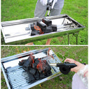 Metal Hand Crank Air Fan for Grill Picnic Camping Fire Starter Accessories