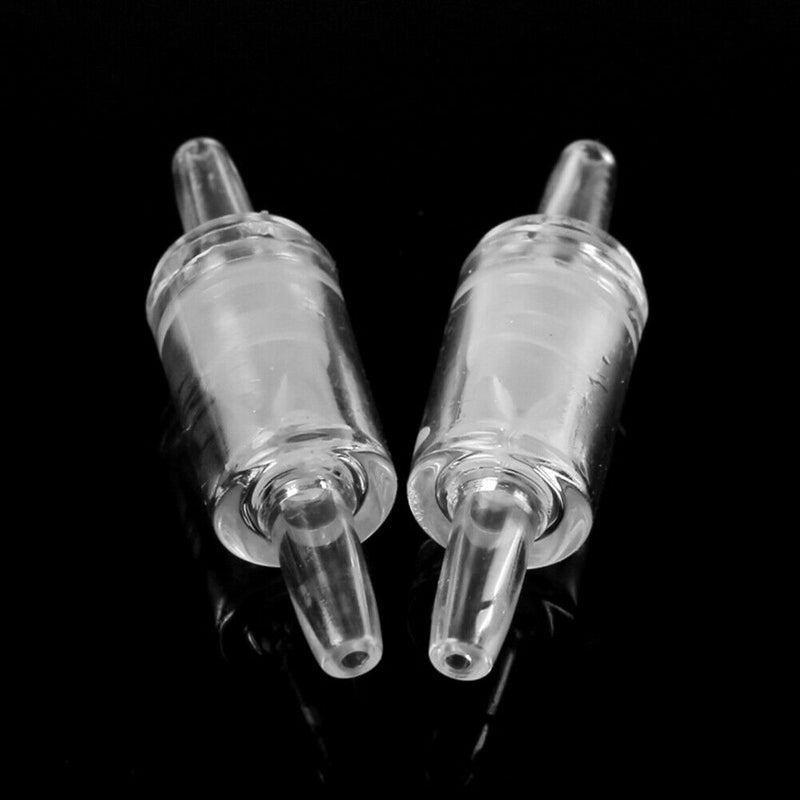 10pcs Tracheal Check Valve Fish Tank Non Return Air Pump (Transparent L) Newly