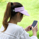 #A Summer Hat with Fan Sun Protection Breathable Shade Hat for Sport Camping Hik
